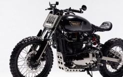 Triumph Bonneville T100 Veneno 采用单震悬架和丰富的镍镀层
