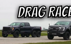 Hennessey VelociRaptor 6x6 Raptor R 与 Venom 775 F-150的直线加速赛