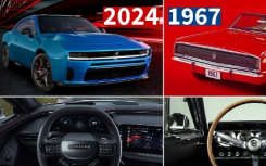 2024 款道奇 Charger 与 1967 款道奇 Charger的对比