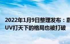 2022年1月9日整理发布：蔚来的关注度也逐渐被拉高三款SUV打天下的格局也被打破