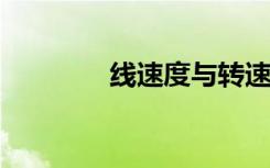 线速度与转速的关联与解析