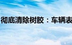 彻底清除树胶：车辆表面树胶滴落的解决方法